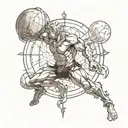 Atlas tattoo design idea