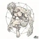 Atlas tattoo design idea