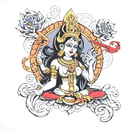 goddess kali buddhism tattoo design idea