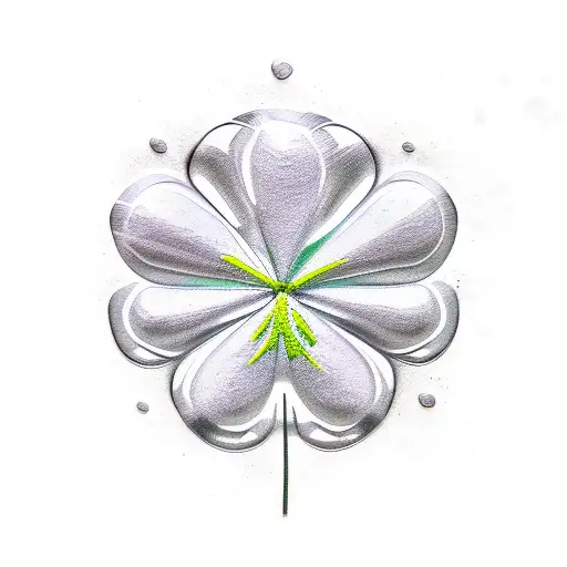 Four-leaf clover  tattoo design idea