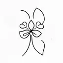 Four-leaf clover  tattoo design idea