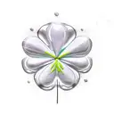 Four-leaf clover  tattoo design idea