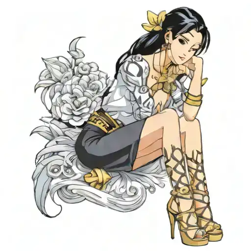 nico robin sexy tattoo design idea
