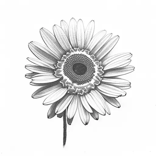 tattoo for mom. april 13th birthday. birth flower Daisy tattoo design idea