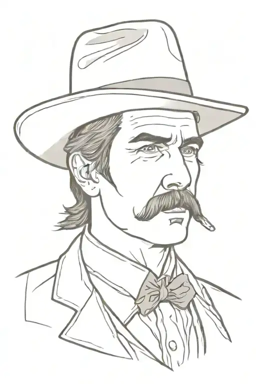 doc Holliday I'm your huckleberry tattoo design idea