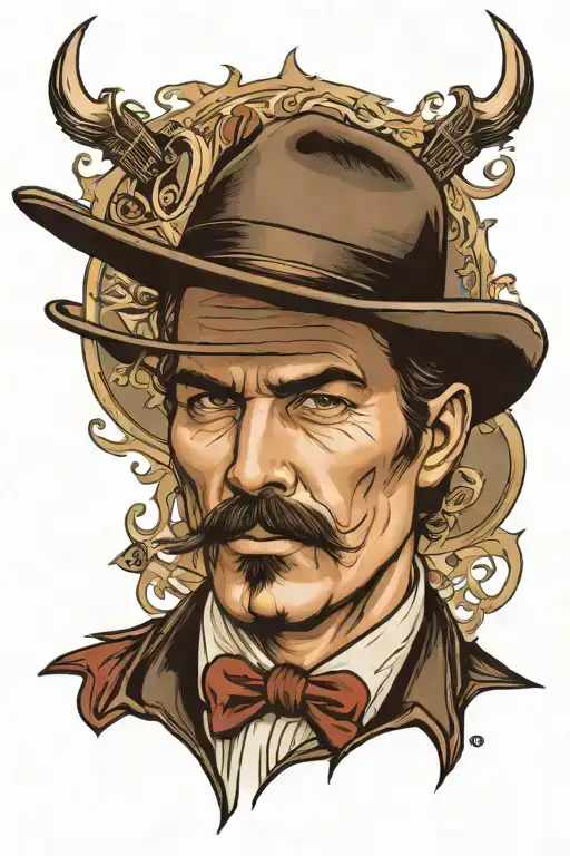 doc Holliday I'm your huckleberry tattoo design idea