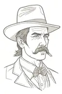 doc Holliday I'm your huckleberry tattoo design idea