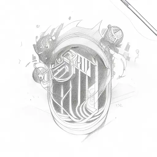 A sketch-inspired design featuring the lyrics of a Stray Kids song tattoo design idea