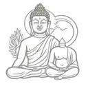 buddha and shiva tattoo design idea