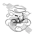 bicycle tattoo design idea