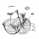 bicycle tattoo design idea