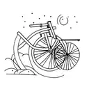 bicycle tattoo design idea