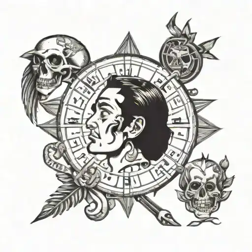 trading charts tattoo design idea