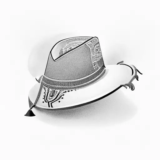 tequila shot with sombrero  tattoo design idea