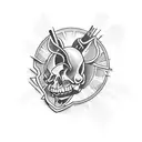 tequila shot tattoo design idea