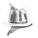 tequila shot with sombrero  tattoo design idea