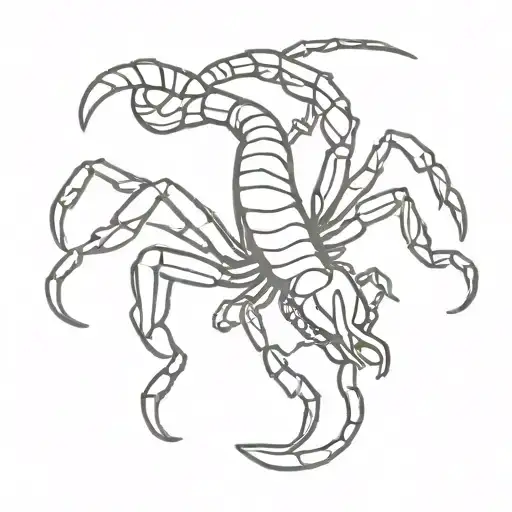 scorpion  crocdile tattoo design idea