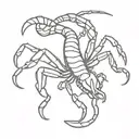 scorpion  crocdile tattoo design idea