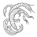 scorpion  crocdile tattoo design idea