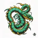 scorpion  crocdile tattoo design idea