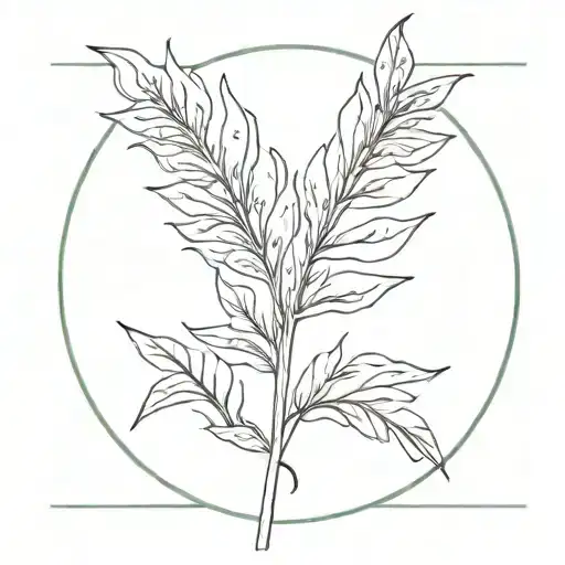 Roman Goddess Victoria  palm frond or laurel wreath, and descending in a flowing robe tattoo design idea