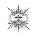 sol old school  tattoo design idea