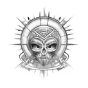 sol old school  tattoo design idea