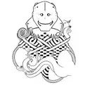 the letters p and 2 tattoo design idea