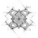 metatrons cube tattoo design idea