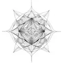 metatrons cube tattoo design idea