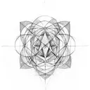 metatrons cube tattoo design idea