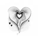 Crying Heart tattoo design idea