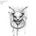 Crying Heart tattoo design idea