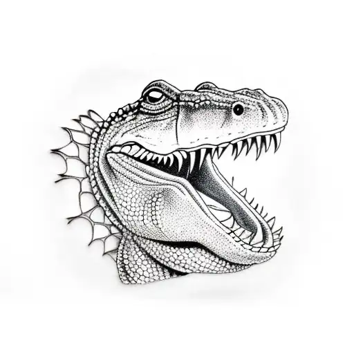 alligator  tattoo design idea