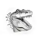 alligator  tattoo design idea
