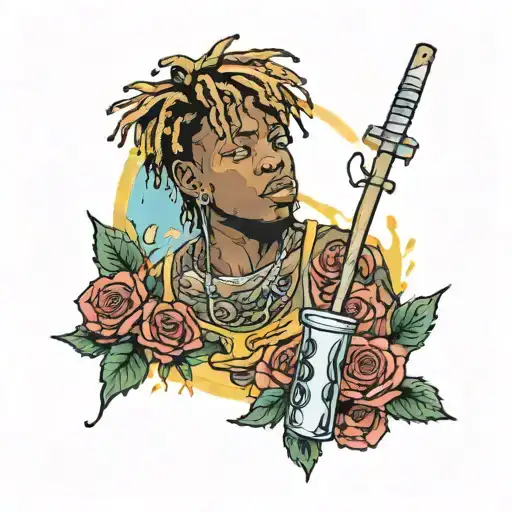 juice wrld 999  tattoo design idea