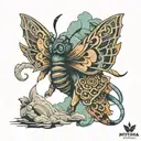Mothra Legendary  tattoo design idea