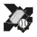 baseball diamond tattoo design idea