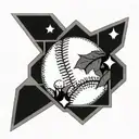 baseball diamond tattoo design idea