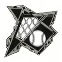baseball diamond tattoo design idea