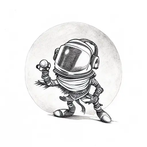 Marvin the Martian  tattoo design idea