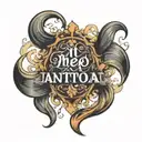 last name written tattoo design idea