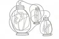 Chinese string lantern tattoo design idea