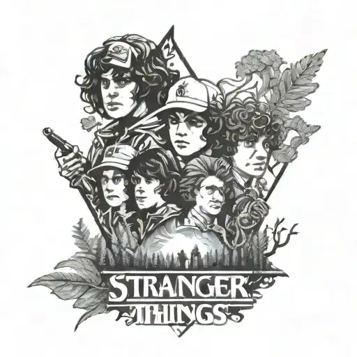 stranger things tattoo design idea