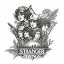 stranger things tattoo design idea