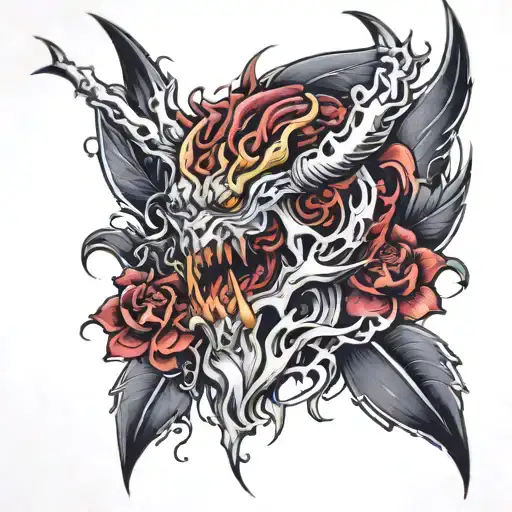 sin of wrath tattoo design idea