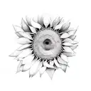 plus size women with sunflowers tattoo design idea