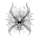 Dragón  pectoral  tattoo design idea