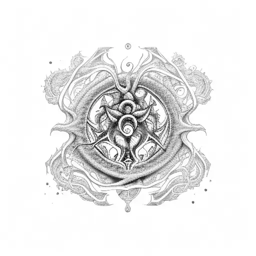 Azathoth tattoo design idea