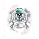 Interstellar dead astronaut tattoo design idea